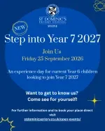 ✨Step into Year 7 Day ✨

Have a child in Year 6 who’ll be starting senior school in September 2027?

Come and spend a day with us — making friends, having fun and getting a little taste of life in Year 7. 💙

Our Step into Year 7 day is all about new experiences, new friendships and that wonderful feeling of belonging.

A chance to explore our school, meet the teachers, discover what Year 7 is really like and, most importantly, feel completely at home before that big first day arrives.

Small classes. Big opportunities. A genuinely nurturing school 💙

Come and Step into Year 7 with us. ✨

🗓️ Friday 25th September 2026 
📍 St. Dominic’s Priory School, Stone
🔗 link in bio 

https://forms.cloud.microsoft/pages/responsepage.aspx?id=2s8TOK9SpUy44yMVeXcKusAxIsf1hANDqybz6LFDxDtUMlRGVFhHSURXWlJKVVFOT0JWTE80QUxVWC4u&route=shorturl